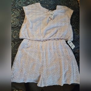 White eyelet crop top